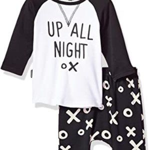 Blue Banana Baby Infant Raglan T-Shirt Harem Pants